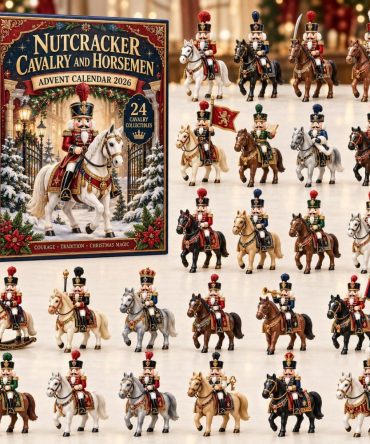 Cavalry Nutcracker Advent Calendar 2026 - 24-Day Military Nutcracker Countdown With Collectible Acrylic Charms, Holiday Keepsake