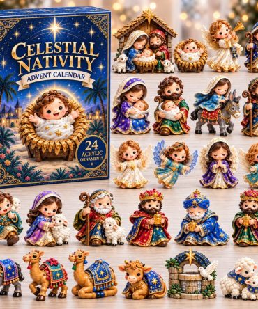 Celestial Nativity Advent Calendar 2026 — 24-Day Countdown With Acrylic Nativity Charms , Faith-Based Holiday Decor & Gift