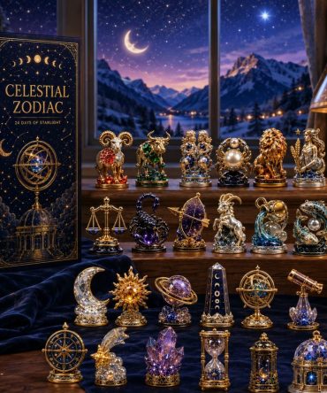 Celestial Zodiac 2026 — 24-Day Starry Acrylic Charm Countdown For Astrology Fans, Horoscope-Themed Holiday Gift Set