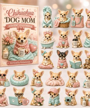Chihuahua Dog Mom 24‑Day Advent Countdown 2026 — Dog Mom Gift Set With 24 Acrylic Chihuahua Charms, Perfect For Pet-Loving Moms