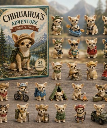 Chihuahua Outdoor Adventure 2026 Advent Calendar — 24 Adventure-Themed Acrylic Charms, Camping & Hiking Dog Lover Holiday Countdown Gift