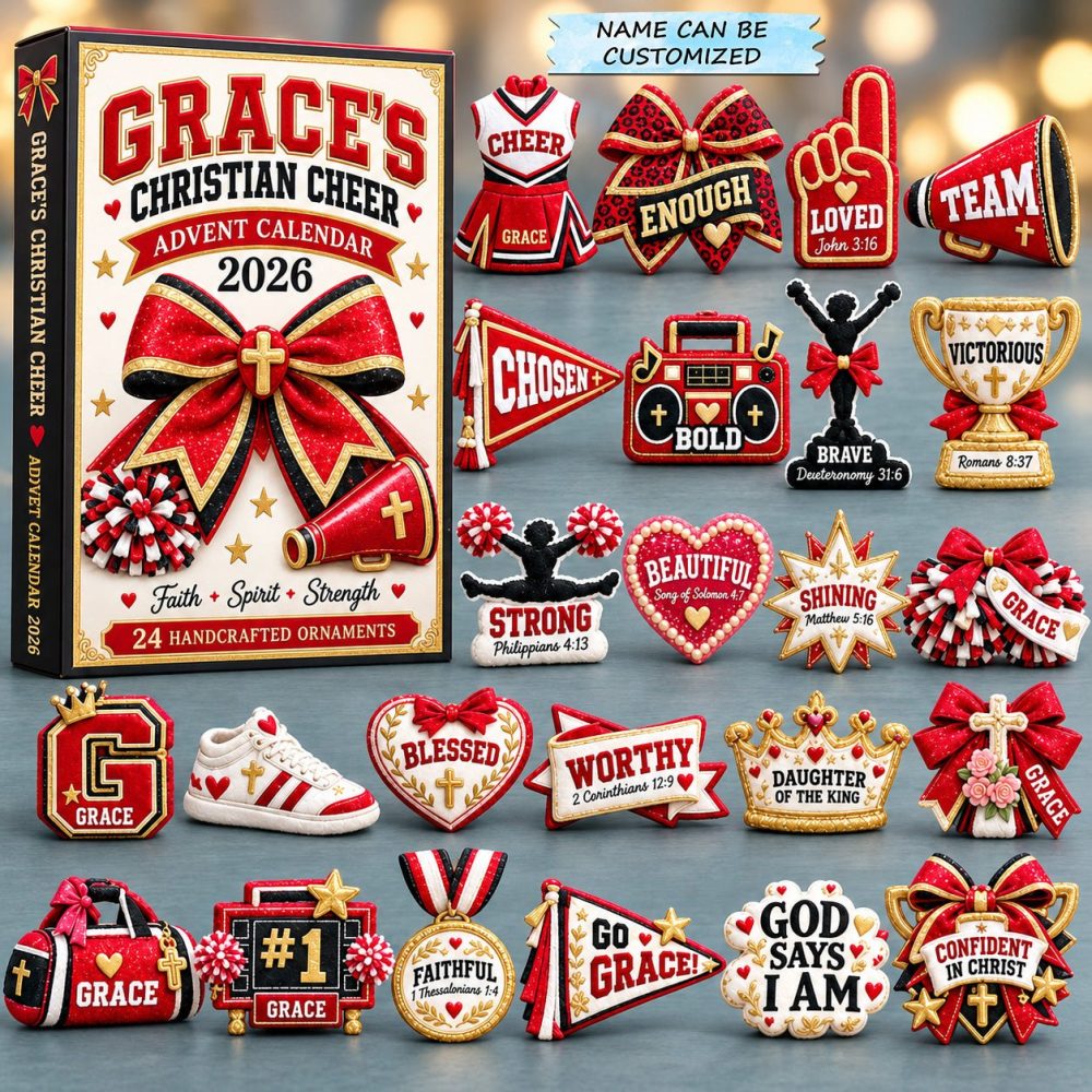 Christian Faith 24-Day Advent Calendar With Acrylic Charms - Scripture & Nativity Countdown For Church Families 2026