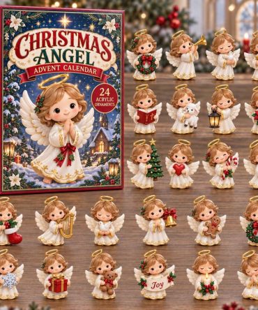 2026 Angel Choir Holiday Advent Calendar With 24 Acrylic Charms — 24-Day Christmas Countdown, Nativity & Choir Keepsake Gift