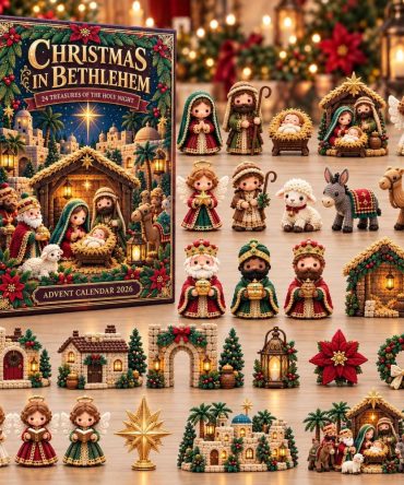 Bethlehem Nativity 24-Day Holiday Advent Calendar With Acrylic Charms — 2026 Faith-Based Countdown & Gift-Ready Keepsake