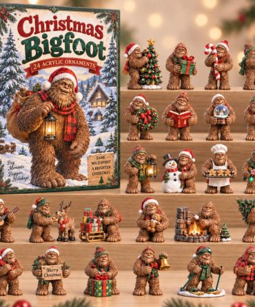 2026 Bigfoot Christmas Advent Calendar With 24 Acrylic Charms — Holiday Countdown Calendar, Collectible Sasquatch Gift