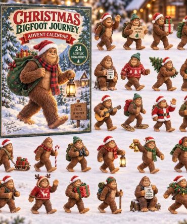 2026 Bigfoot Journey 24-Day Acrylic Charm Countdown — Reusable Cryptid Adventure Advent Calendar, Unique Holiday Gift