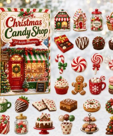 2026 Candy Shop Holiday Advent Calendar — 24-Day Countdown With Collectible Acrylic Charms, Sweet Gift For Kids & Adults