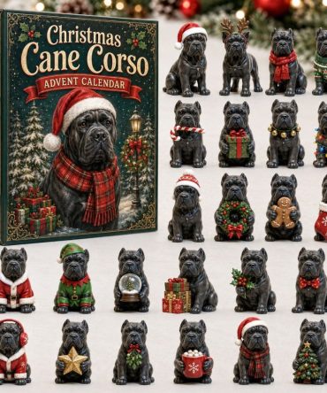 2026 Cane Corso Holiday Countdown Calendar — 24-Day Acrylic Charm Advent Set, Dog Breed Gift For Cane Corso Owners & Lovers