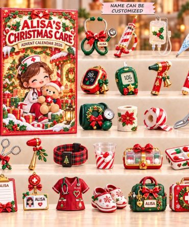 2026 Christmas Care Surprise Calendar — 24 Self-Care Acrylic Charms & Mini Treats, Relaxing Holiday Countdown Gift Set