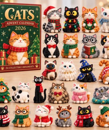 Cat Lovers 24-Day Holiday Advent Calendar With Acrylic Charms - Cute Christmas Cat Collection Gift For Kids & Adults 2026