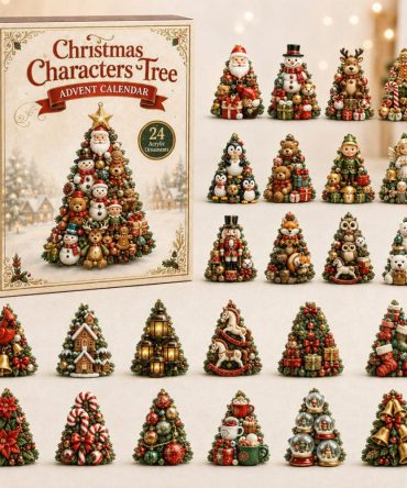 Whimsical Character Tree Holiday Countdown 2026 — 24 Days Of Acrylic Charms, Festive Figurines & Family Gift Calendar