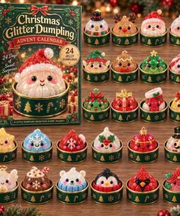 Festive Dumpling Advent Calendar 2026 – 24-Day Holiday Countdown With Cute Acrylic Charms, Unique Seasonal Gift
