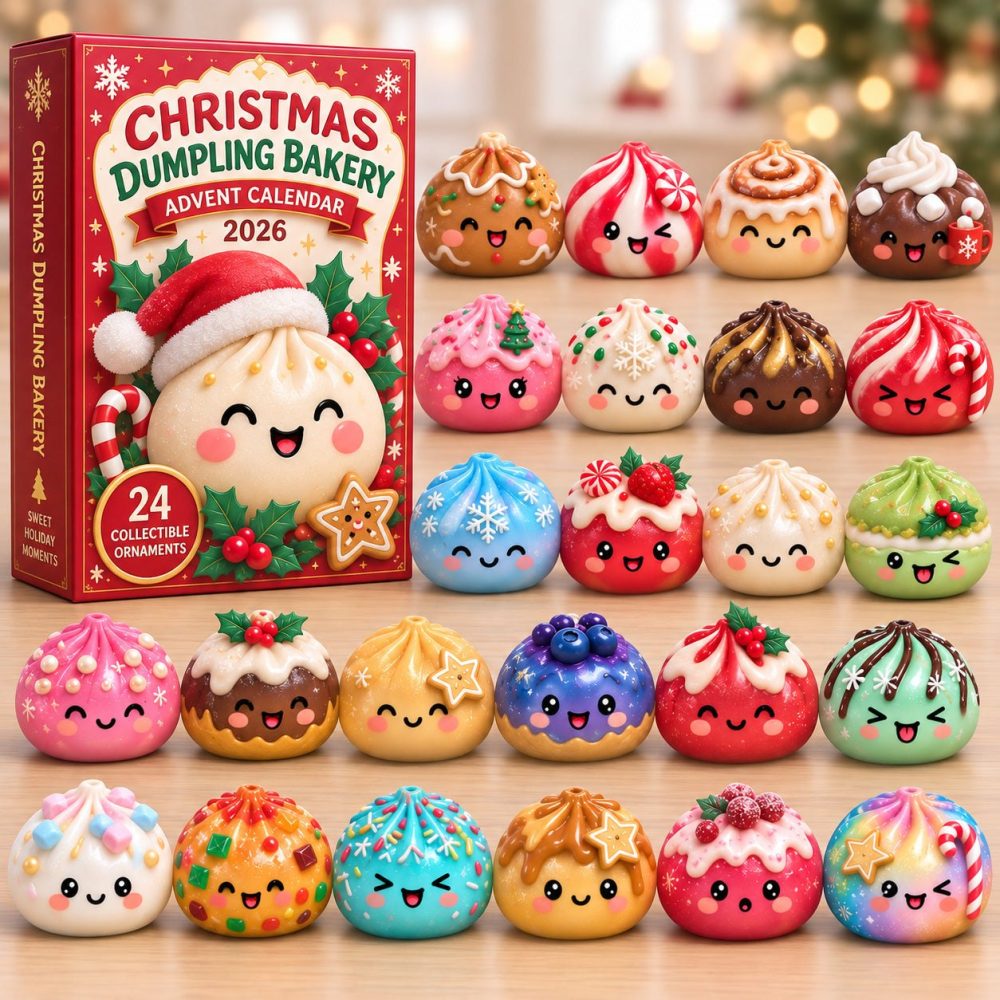 Christmas Dumpling Bakery Advent Calendar 2026 — 24-Day Countdown With Bakery-Themed Acrylic Charms , Sweet Holiday Gift Set