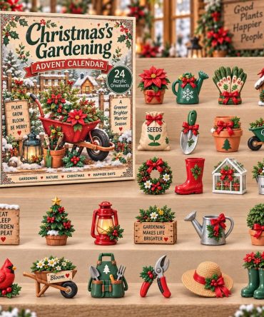 Gardeners' Christmas Advent 2026 — 24-Day Planting Countdown With Acrylic Gardening Charms, Mini Tools & Seasonal Gifts For Green Thumbs