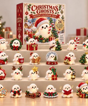 2026 Christmas Ghost Countdown — 24-Day Playful Advent With Cute Acrylic Ghost Charms, Spooky-Sweet Holiday Countdown For Families