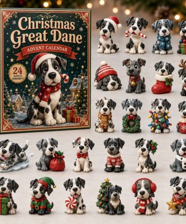 Great Dane Dog Lover Advent Calendar 2026 — 24-Day Acrylic Charm Countdown, Premium Canine Gifts & Christmas Decor