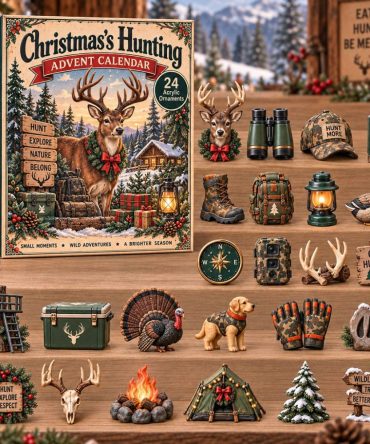 Hunting & Outdoors Advent 2026 — 24-Day Christmas Countdown With Acrylic Game Charms, Rustic Collector Ornaments & Gifts For Hunters