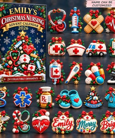 Christmas Medical Magic 24-Day Advent Calendar 2026 — Acrylic Medical Charm Countdown For Health Pros, Nurses & Holiday Gifts