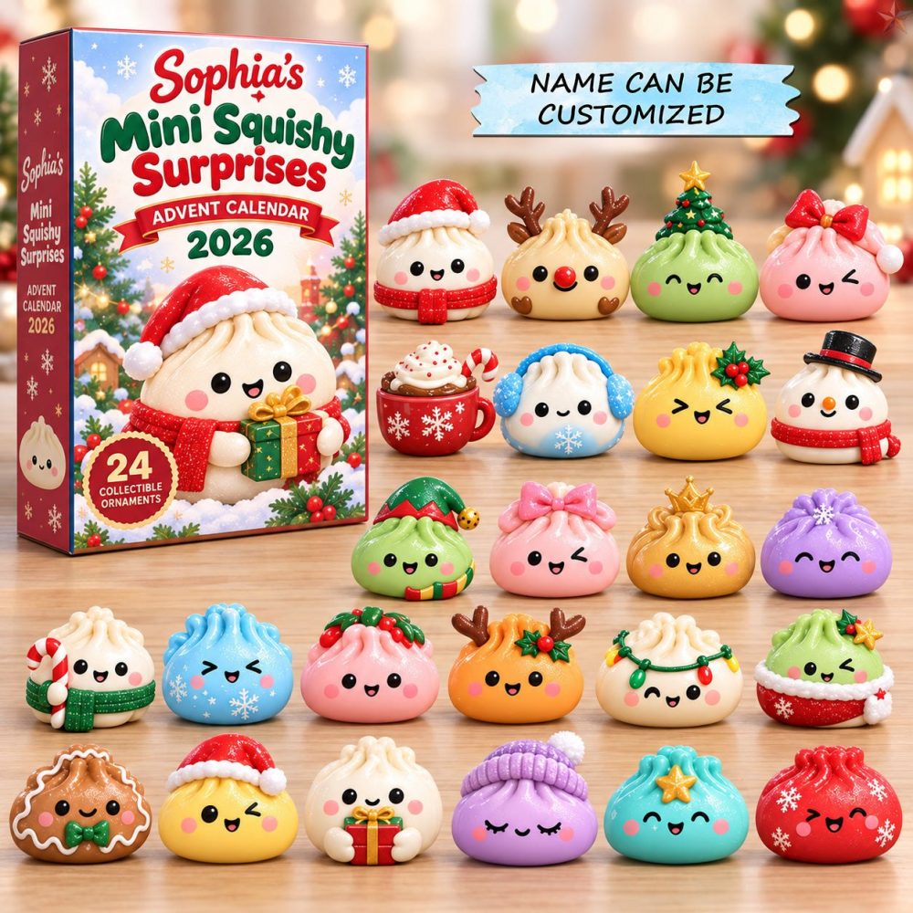 Christmas Mini Friends Advent Calendar 2026 — 24-Day Tiny Character Acrylic Charm Countdown, Holiday Miniature Collectibles