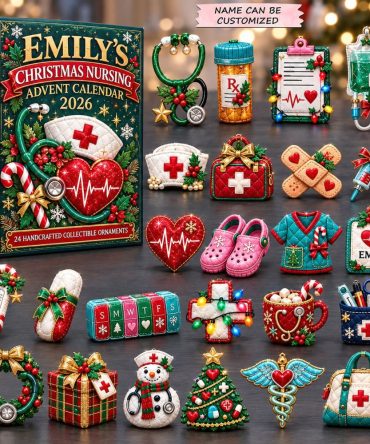 Christmas Nurse Essentials 24-Day Advent Calendar 2026 — Practical Acrylic Medical Charm Countdown For Nurses & Caregivers