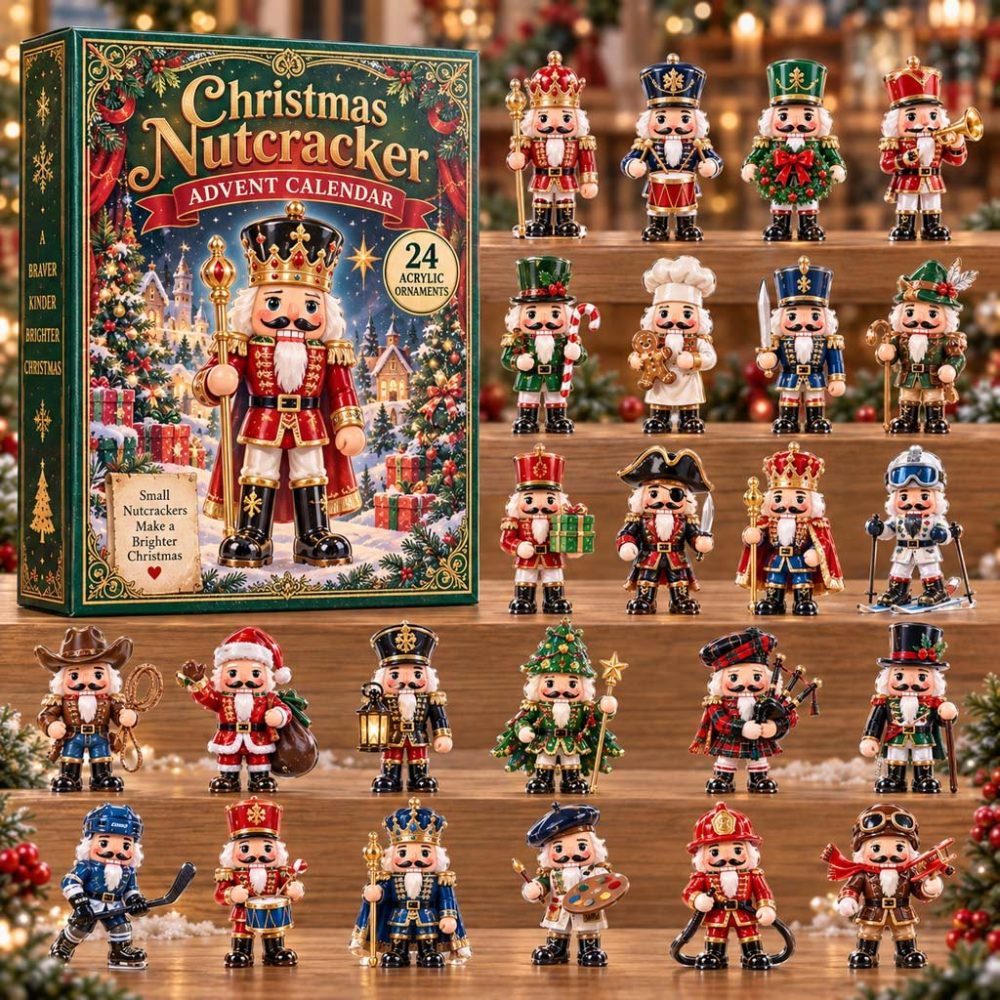 Nutcracker Parade Advent Calendar 2026 – 24-Day Collector Calendar With Colorful Acrylic Charms, Holiday Keepsake