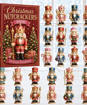 2026 Red Nutcracker Advent Calendar — 24-Day Acrylic Charm Countdown, Classic Holiday Decor & Collectible Gift For Nutcracker Fans
