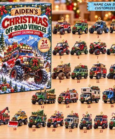 2026 Off-Road Christmas 24-Day Advent Countdown With Rugged Acrylic Charms - All-Terrain Truck Holiday Advent Calendar & Gift