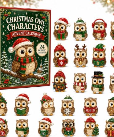 2026 Owl-Themed Advent Calendar — 24-Day Acrylic Charm Holiday Countdown, Whimsical Bird Gifts For Owl Fans & Nature Lovers