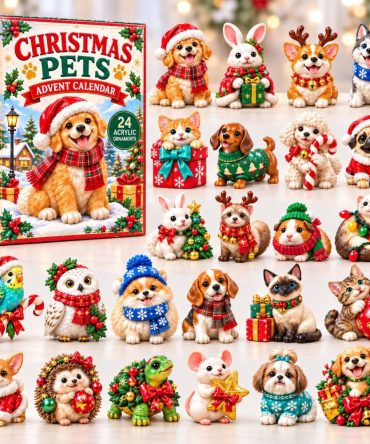 Holiday Pets Advent 2026 — 24-Day Christmas Countdown With Cute Acrylic Pet Charms, Treat Surprises & Giftable Ornaments For Animal Lovers