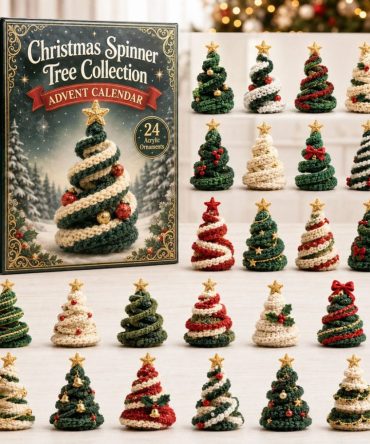 2026 Spinner Tree Collection Advent Calendar - 24-Day Acrylic Charm Countdown, Rotating Holiday Display & Collectible Ornaments Gift