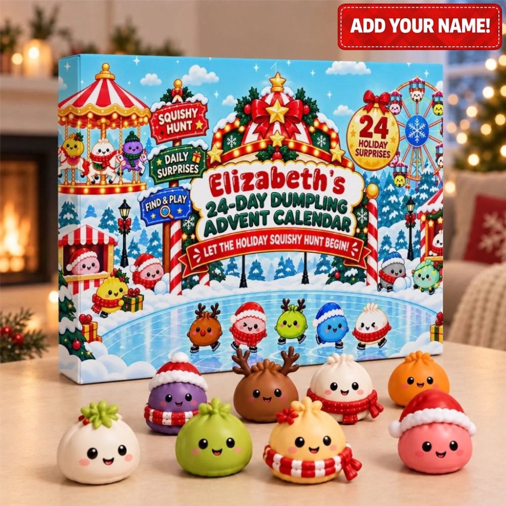 Christmas Squishy Hunt Advent Calendar 2026 — 24-Day Squishy Toy & Acrylic Charm Combo, Holiday Surprise For Kids, Limited Edition