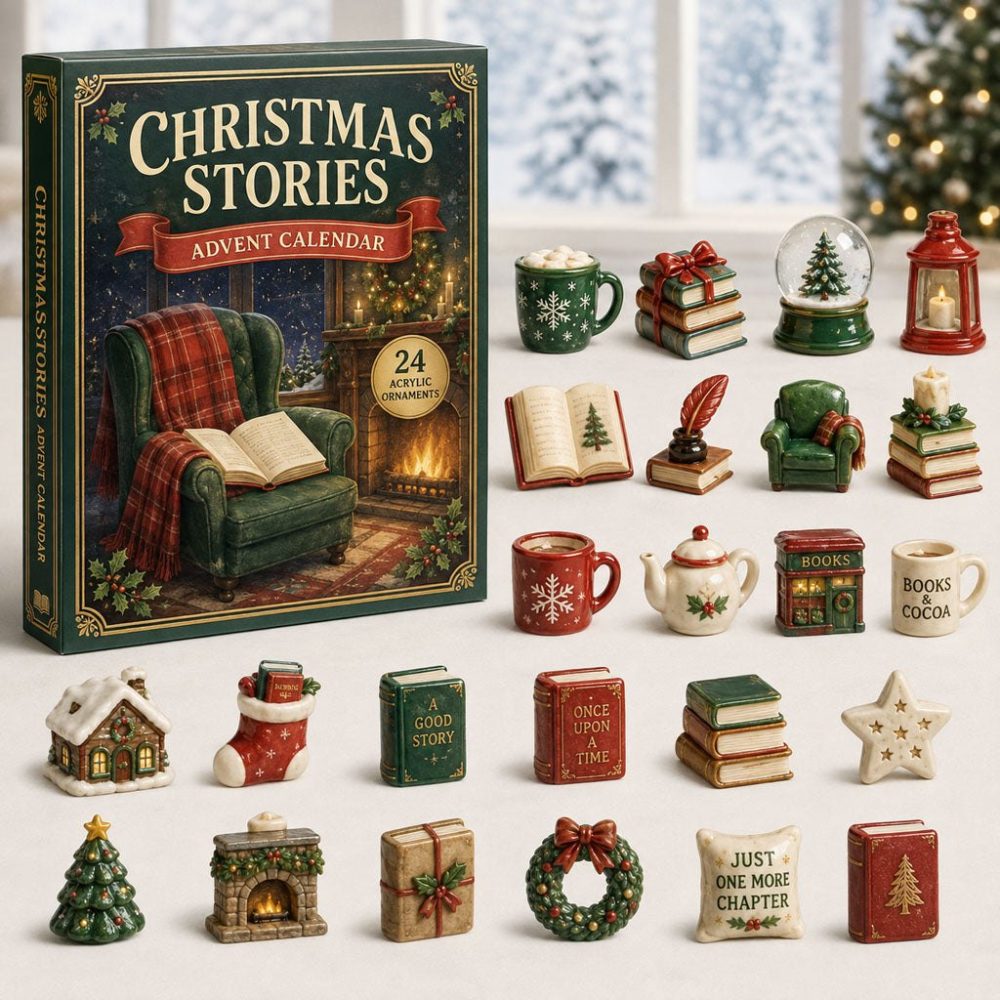 2026 Christmas Stories Advent Calendar — 24-Day Festive Countdown With Themed Acrylic Charms, Classic Holiday Tales Collection