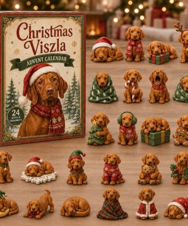 2026 Vizsla Holiday Advent Calendar — 24-Day Acrylic Charms Countdown, Cute Dog-Themed Gift For Vizsla Owners, Dog Lovers & Collectors
