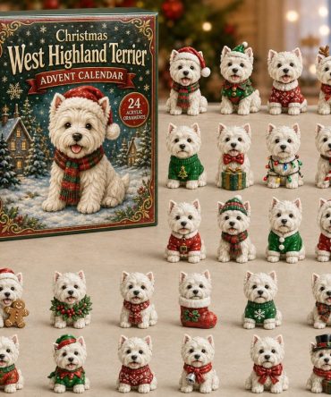 2026 Christmas Westie Advent Calendar — 24-Day Holiday Countdown With Seasonal West Highland Terrier Acrylic Charms, Gift For Westie Fans