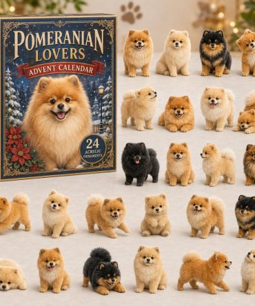 Pomeranian 2026 Advent Calendar – 24-Day Acrylic Charm Countdown With Fluffy Dog Icons, Charming Holiday Gift For Dog Fans