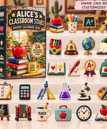Classroom Stars Teacher Countdown Calendar - 24 Acrylic Star Charms For 2026 Classroom Holiday Gift
