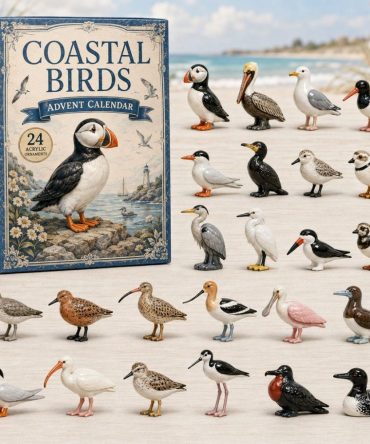 Limited Edition 2026 Coastal Birds Advent Calendar — 24-Day Acrylic Charm Holiday Countdown Gift For Bird Lovers And Collectors
