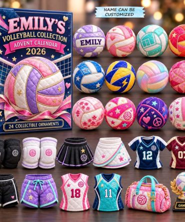 Limited Edition 2026 Volleyball Holiday Countdown — 24 Vibrant Acrylic Volleyball Charms & Collectibles, Perfect Gift For Players