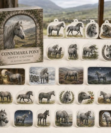 Connemara Pony 24-Day Charm Countdown — Acrylic Horse Charms Set For Equestrians, Holiday Gift & Stocking Filler