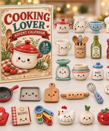 Home Chef 2026 Advent Calendar — 24-Day Cooking-Themed Acrylic Charms, Baker & Chef Gift For Foodies, Holiday Countdown Box