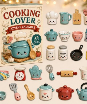 Gourmet Cooking Lovers 2026 Advent Calendar — 24-Day Chef-Themed Acrylic Charms, Kitchen Gift & Recipe Countdown Keepsake
