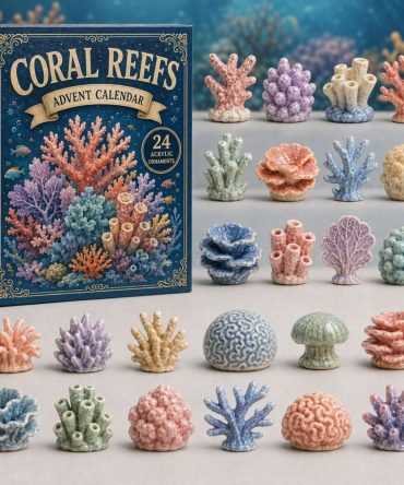 Coral Reefs 2026 Acrylic Advent Calendar — 24-Day Ocean Countdown With Vibrant Reef Creatures & Underwater Charm Collectibles