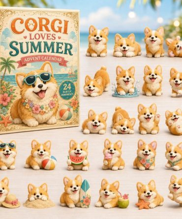 Corgi Loves Summer Advent Calendar 2026 — 24 Bright Days With Sunny Corgi Acrylic Charms & Seasonal Beachy Surprises