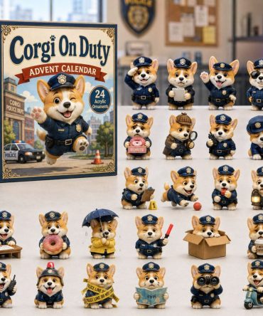 2026 Corgi On Duty Advent Calendar — 24-Day Playful Countdown With Themed Acrylic Charms, Perfect Gift For Corgi & Working Dog Fans