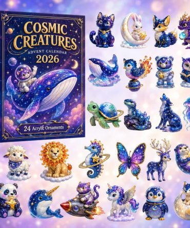 2026 Cosmic Creatures Advent Calendar — 24-Day Space-Themed Countdown With Deluxe Acrylic Charms, Collectible Holiday Gift