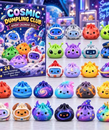 2026 Cosmic Dumpling Club Holiday Countdown — 24-Day Collectible Acrylic Charms Advent Calendar, Limited Edition Gift