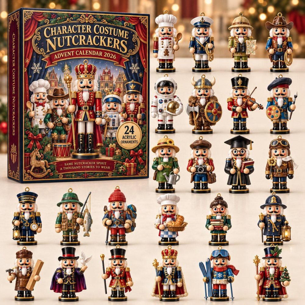 Costume Nutcracker Holiday Countdown 2026 — 24 Charming Costume Acrylic Charms For Festive Decorating, Gifts & Collector Sets