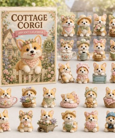 Cottage Corgi Advent Calendar 2026 — 24 Quaint Days With Cottage-Themed Corgi Acrylic Charms & Charming Seasonal Surprises