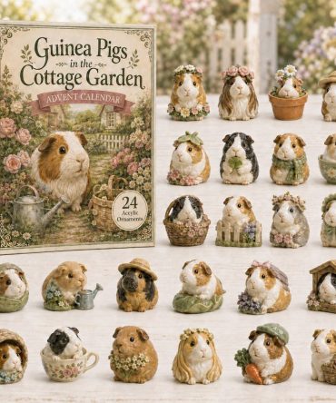 Cottage Guinea Pig 2026 Advent Calendar — 24-Day Acrylic Charm Countdown, Charming Gift For Animal Lovers
