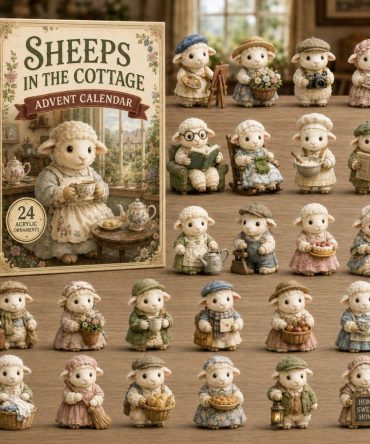 Cottage Sheep Life 2026 Acrylic Advent Calendar — 24-Day Countdown With Pastoral Sheep Scenes & Charming Keepsake Charms